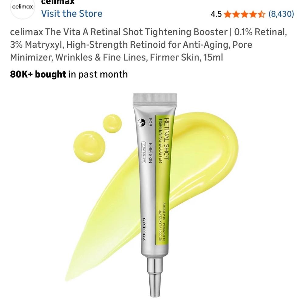 Retinal Shot Tightening Booster - Green